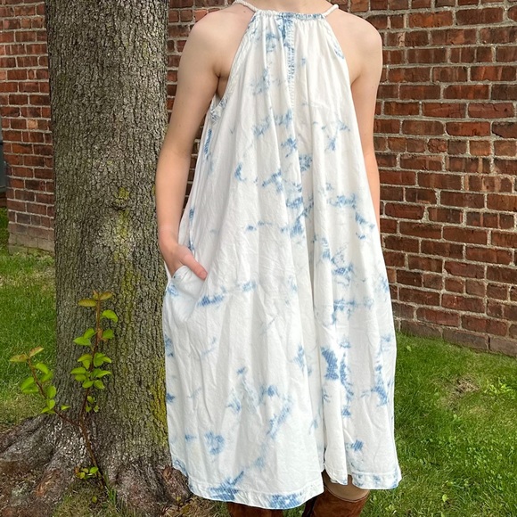 Anthropologie Holding Horses chambray tie dye swing dress, S. - Picture 12 of 16